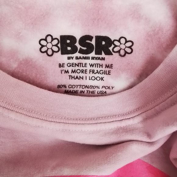 NIP REVOLVE BSR Samii Ryan‎ Sensitive Sweatshirt Size X Large in Pink Cloud - Picture 9 of 9